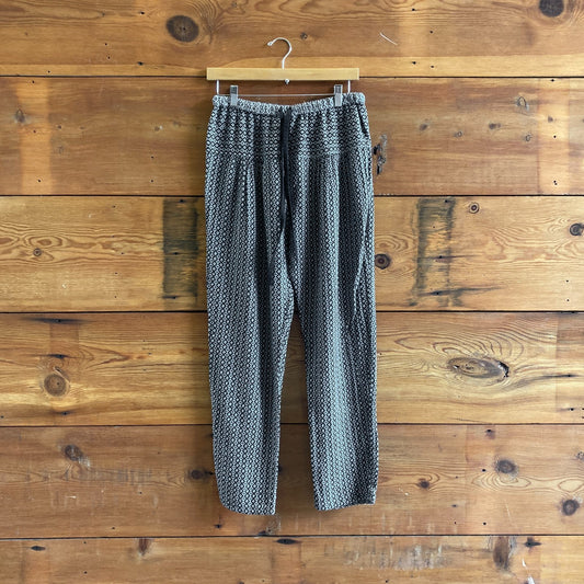 S - Ace & Jig Black & White Patterned Drawstring Waist Soft Pants 0627LH