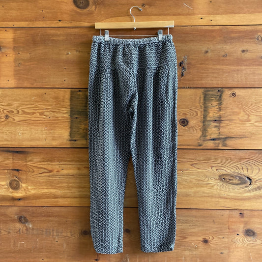S - Ace & Jig Black & White Patterned Drawstring Waist Soft Pants 0627LH