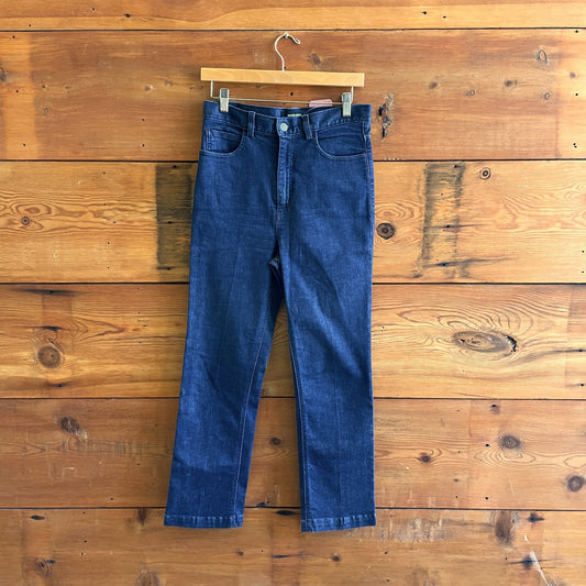 6 - Rachel Comey Dark Wash Denim High Rise Straight Leg Womens Jeans 0504AK