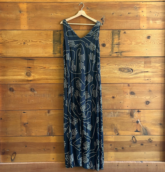 8 - Elk the Label $209 Black Hand Patterned Sentosa Jumpsuit NEW 0507AH