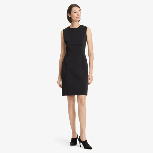 12 - MM Lafleur $265 Black Scuba Sleeveless Shirley Dress NEW 0708EK