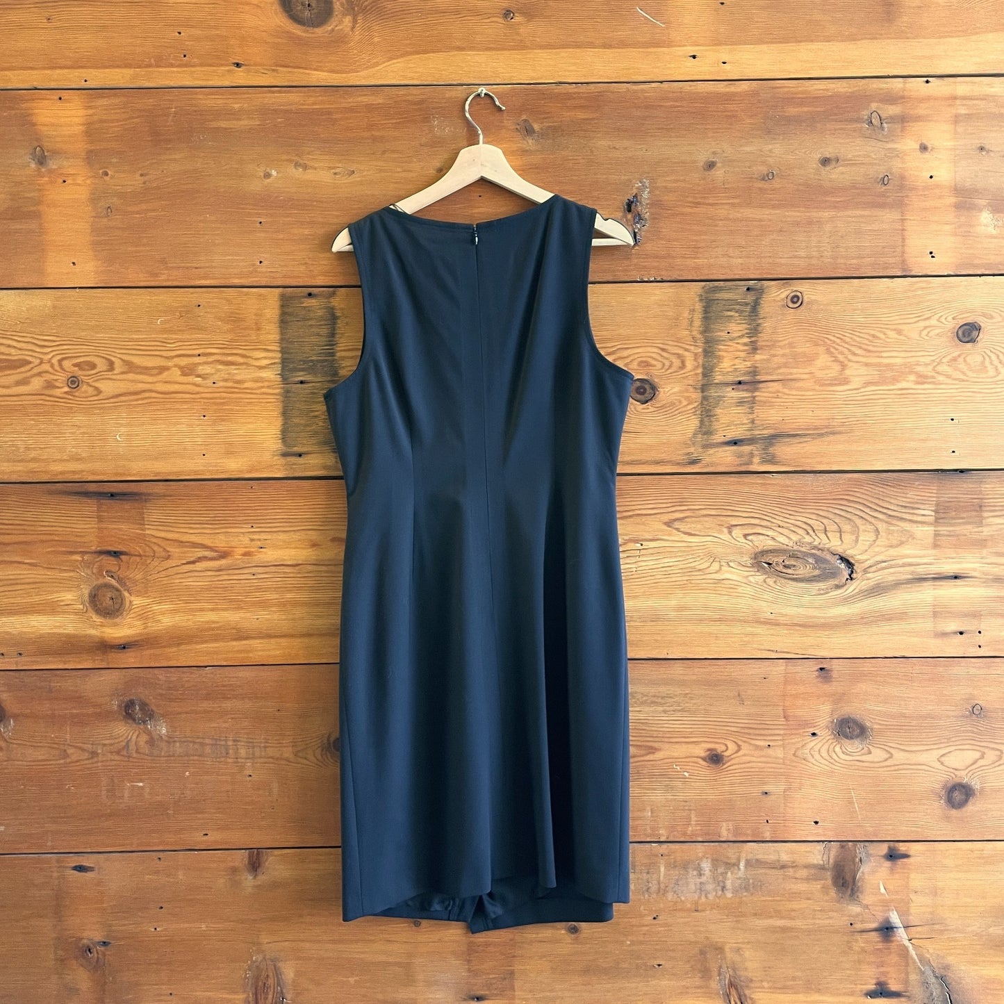 12 - Theory $345 Black Sleeveless Risbana Traceable Wool Dress NEW 0708EK
