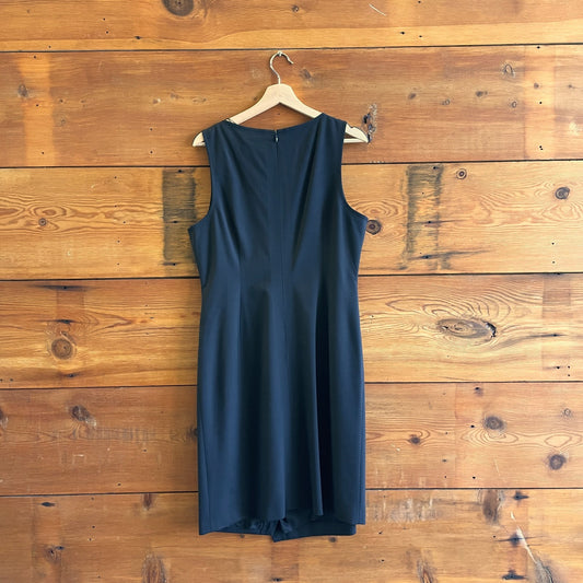 12 - Theory $345 Black Sleeveless Risbana Traceable Wool Dress NEW 0708EK