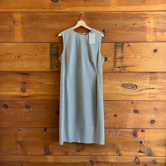 12 - Theory $345 Light Gray Sleeveless Eano W Traceable Wool Dress NEW 0708EK