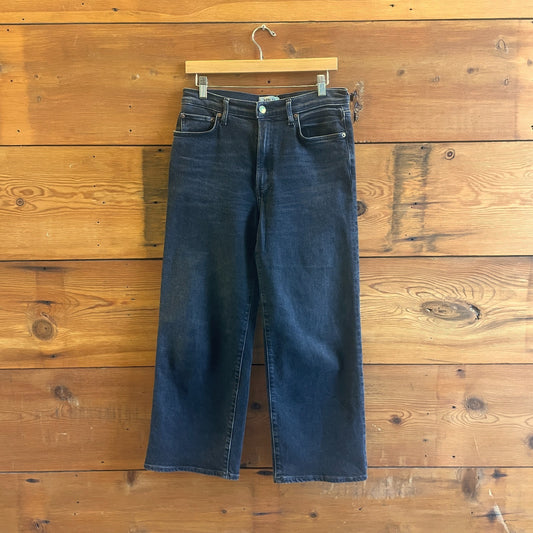 28 - AGoldE Black Harper Mid-Rise Straight Leg High Waist Jeans 0505MP