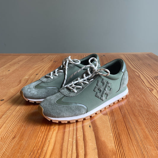 10 - Tory Burch Green Low Top Lace Up Lightweight Training Sneakers Shoes 0206BS
