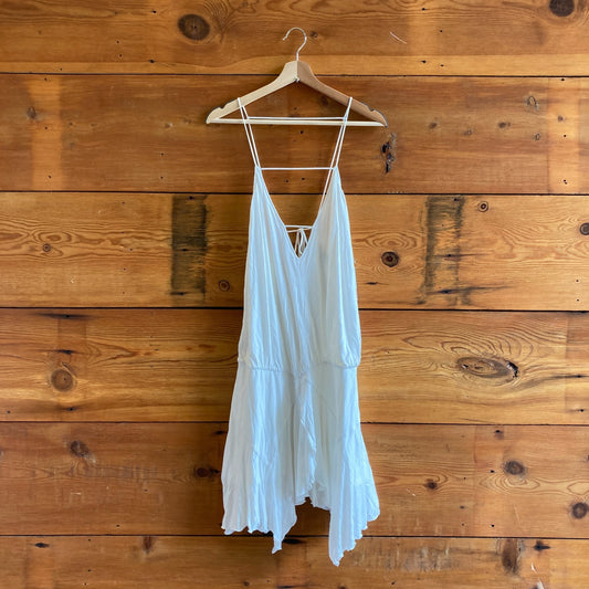 42 / 10 US - Isabel Marant White Felicia Asymmetric Jersey Mini Dress 0617HS