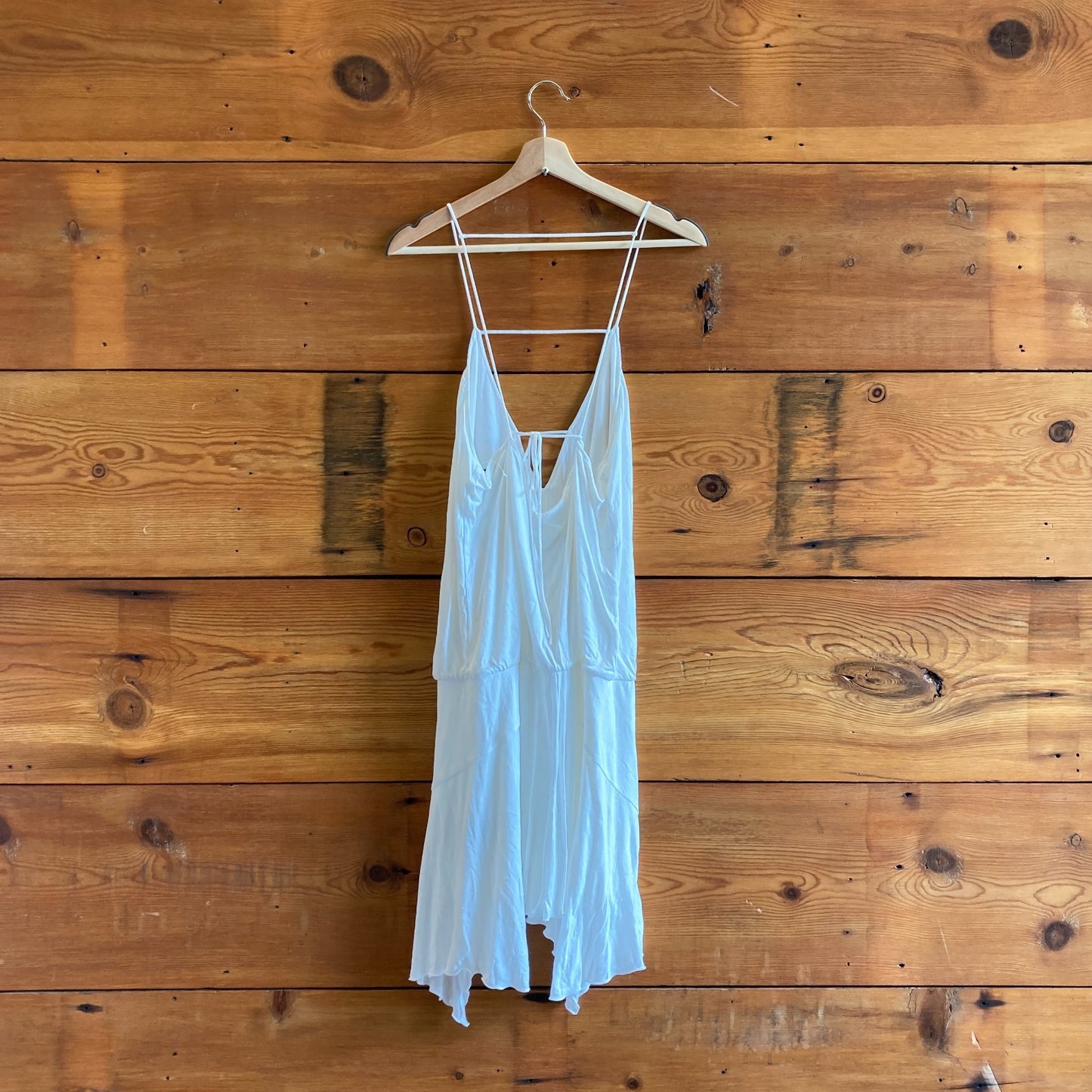 42 / 10 US - Isabel Marant White Felicia Asymmetric Jersey Mini Dress 0617HS