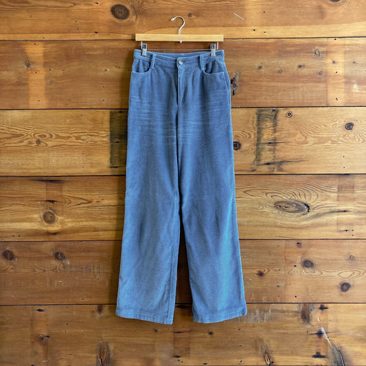 36 / 4 US - Sezane Sky Blue Soft Corduroy High Waisted Wide Leg Pants 0215LM