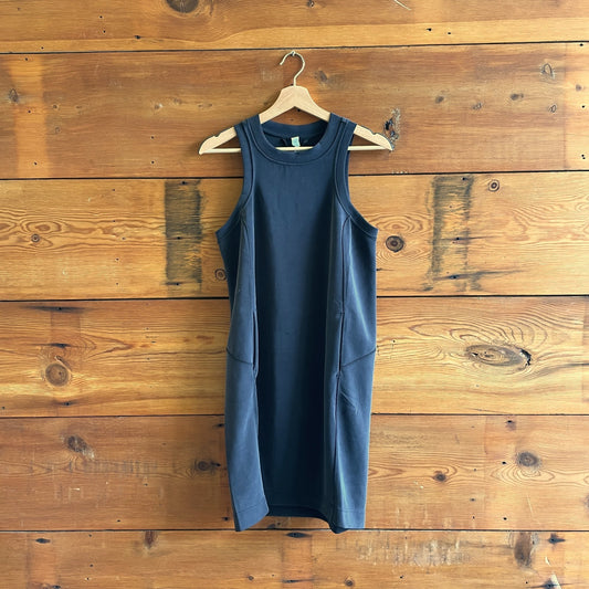 6 - Lululemon $128 Black Softstreme Back in Action Dress NEW 0721DK