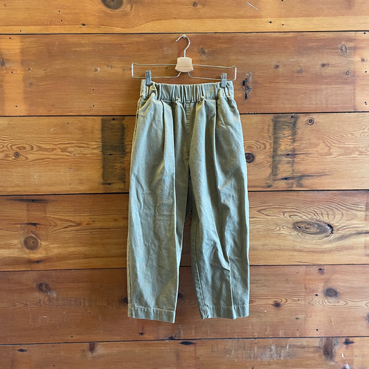 S - Elizabeth Suzanne $208 Olive Green Stretch Waist Andy Trouser Pants 0913ST
