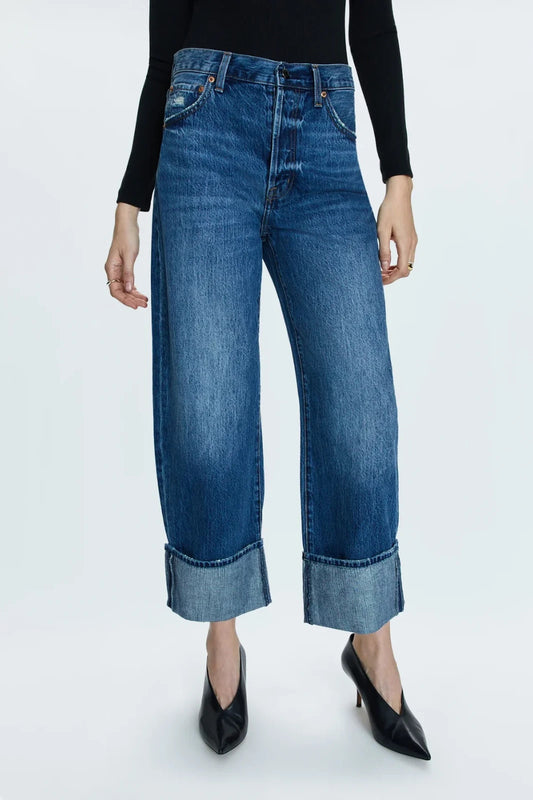 26 - Pistola Fulton Wash $178 Ryder High Rise Cuffed Straight Jeans 1202MS
