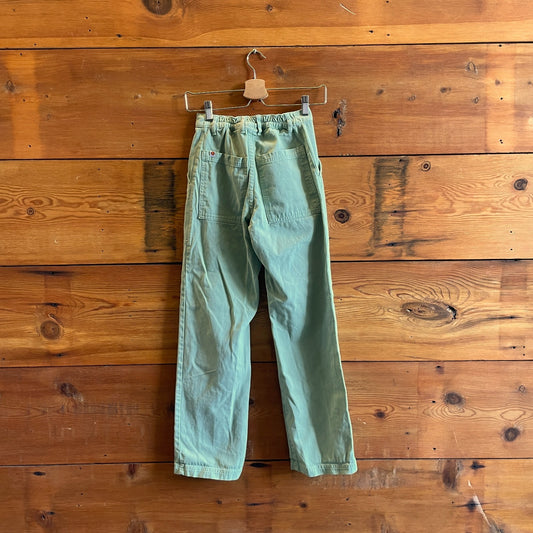 XXS - Big Bud Press $110 Mint Green Patch Pocket Work Pants 0803BH