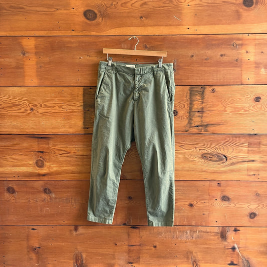 4 - Nili Lotan $345 Olive Green Slouchy Drop Crotch Paris Pants 0804ST