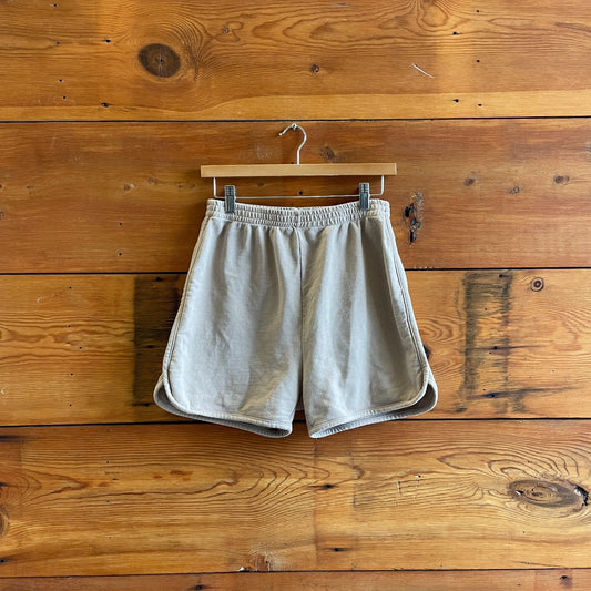 S - Rudy Jude Tan Pull-On Elastic Waist Unisex Organic Gardener's Shorts 0312IG