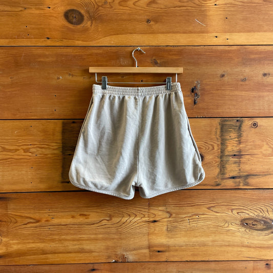 S - Rudy Jude Tan Pull-On Elastic Waist Unisex Organic Gardener's Shorts 0312IG