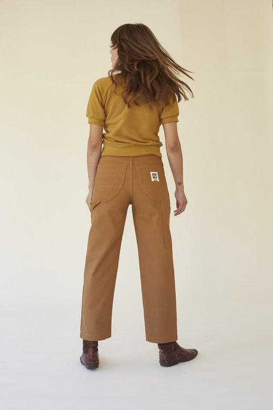 4 - Lykke Wullf Brown Workwear Carpenter Straight Leg Montana Pants 0312IG