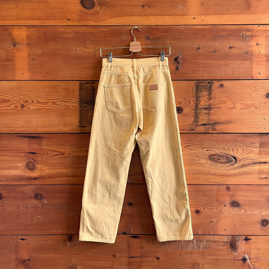 1 / S - Rudy Jude Yellow Utility Double Knee Workwear Pants Jeans 0312IG