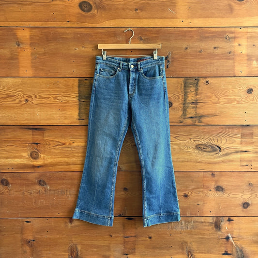 27 - Zadig & Voltaire Vincente Denim Button Fly Boot Leg Jeans 1205DA