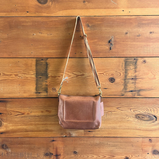 Madewell Brown Leather Transport Shoulder Crossbody Bag w/ Extra Strap 0405LS