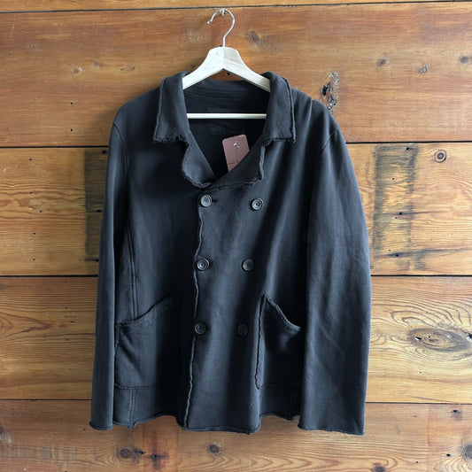 M - Frank & Eileen $348 Black Belfast Sweatshirt Peacoat Blazer Jacket 0721DK