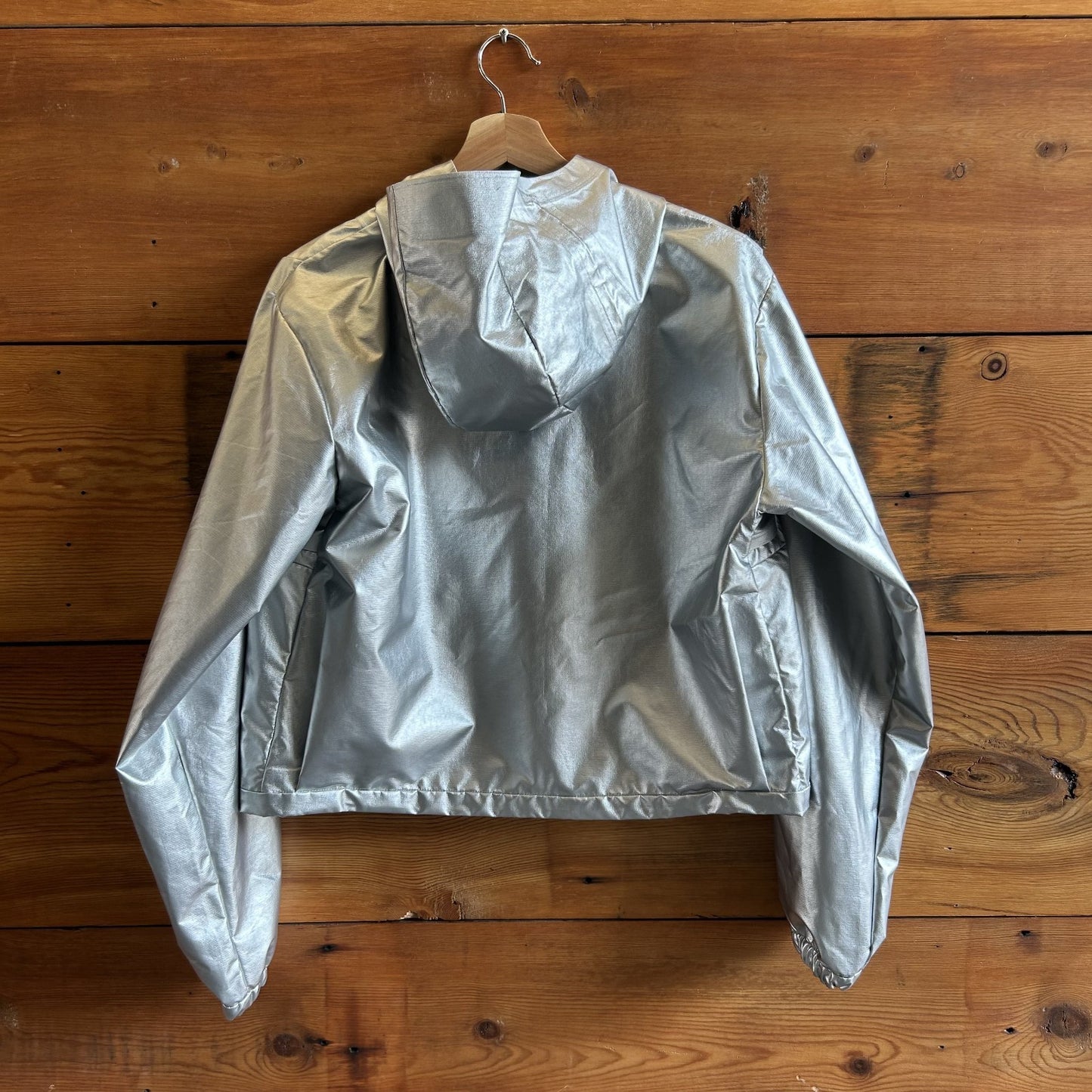 8 - Lululemon $298 Metallic Silver Lab W Hooded Zip Up Jacket NEW 0721DK