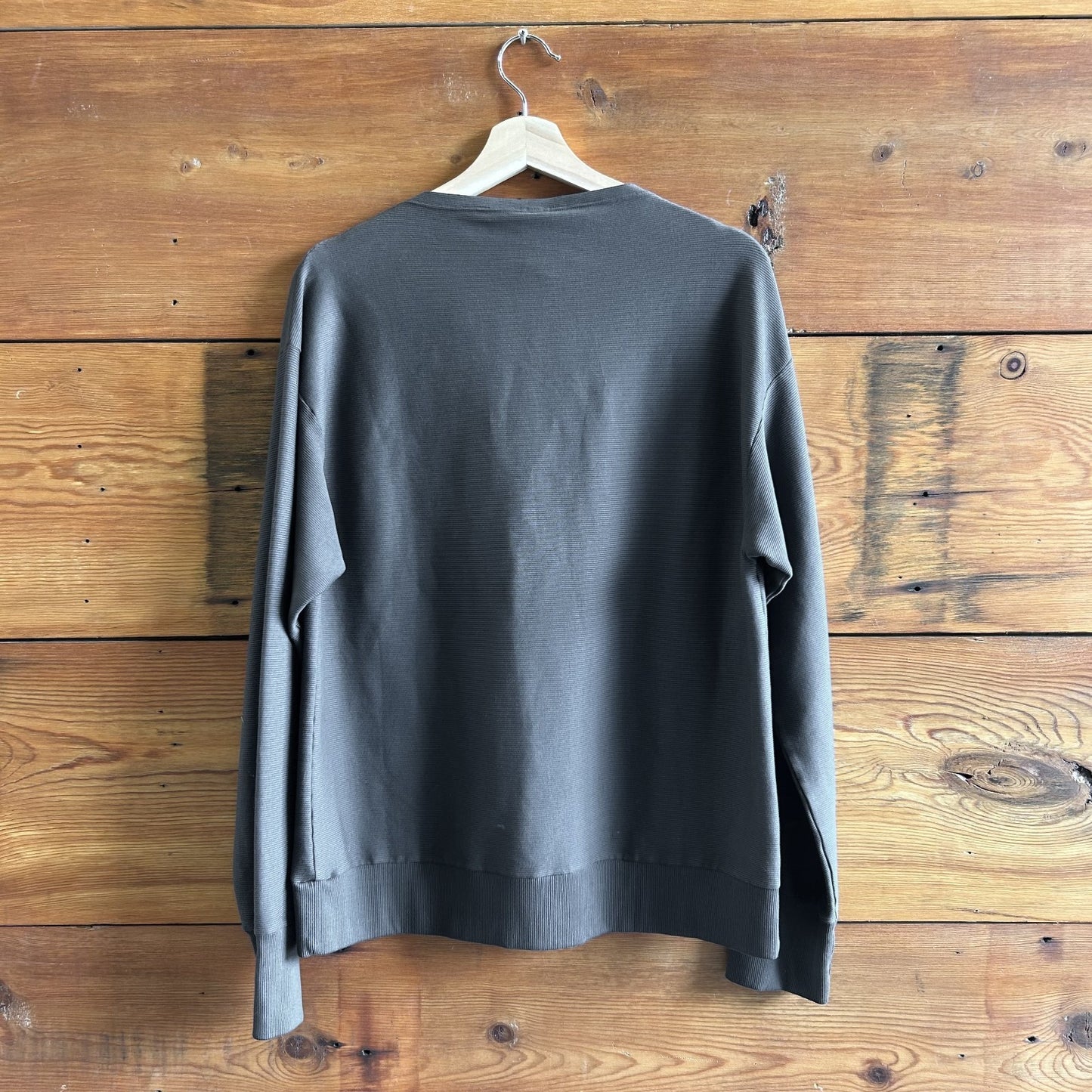 M - Prairie Underground $143 Drab Gray Organic Cotton Sportif Sweater NEW 0721DK