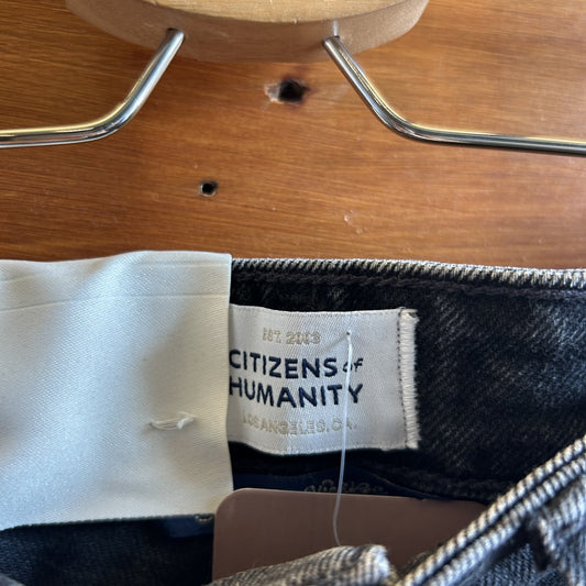 27 - Citizens of Humanity High Waist Zurie Raw Hem Straight Leg Jeans 0817JE