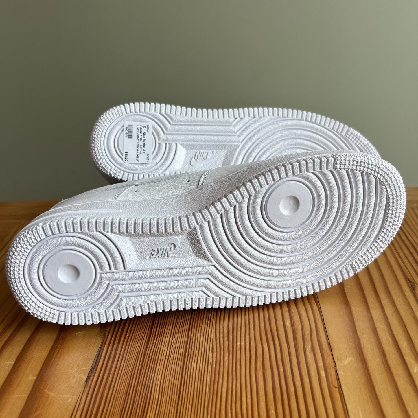 10 - Nike White Air Force 1 '07 Leather CW2288-111 Shoes NEW w/ Box 0817JE