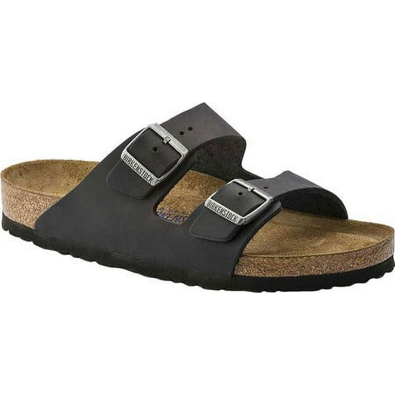 39 / 8 - Birkenstock Black Leather Arizona Soft Footbed Shoes NEW w/ Box 0721DK