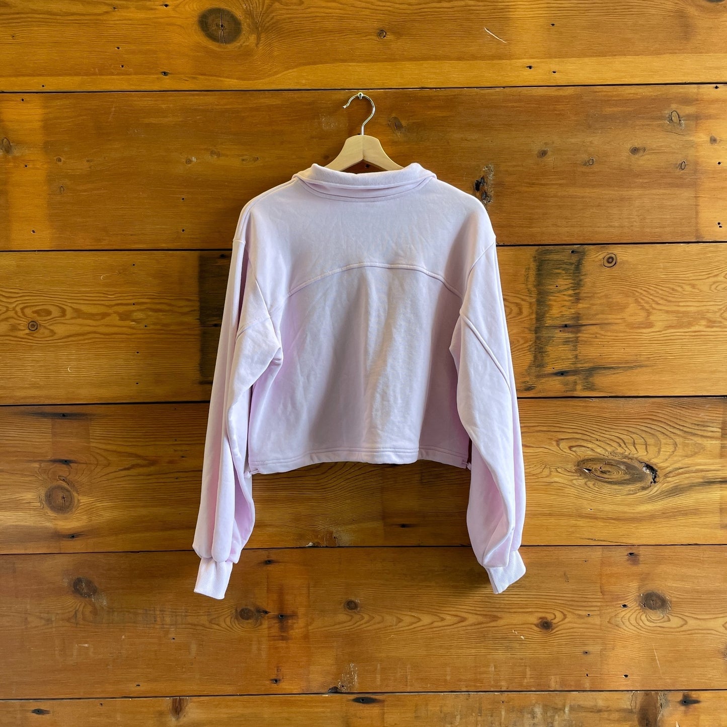 XS - Lululemon Light Pink $118 Cotton Terry Tennis Half Zip Sweatshirt 0703SC