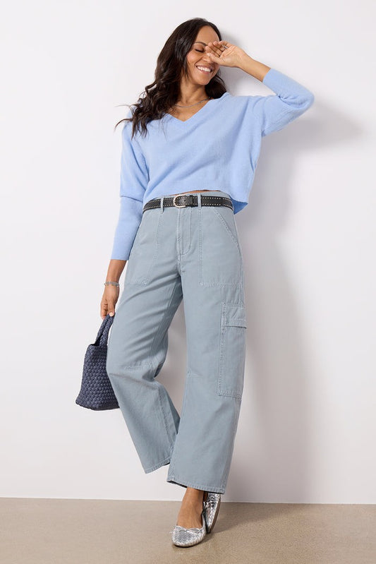 28 - Citizens of Humanity Blue Marcelle Low Slung Easy Cargo Pants 1125KG