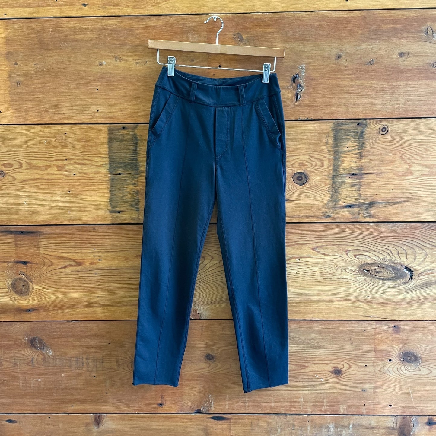 S - Frank & Eileen $228 Navy Billion Dollar Murphy Trouser Leggings 0120SC