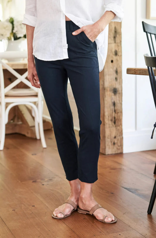 S - Frank & Eileen $228 Navy Billion Dollar Murphy Trouser Leggings 0120SC