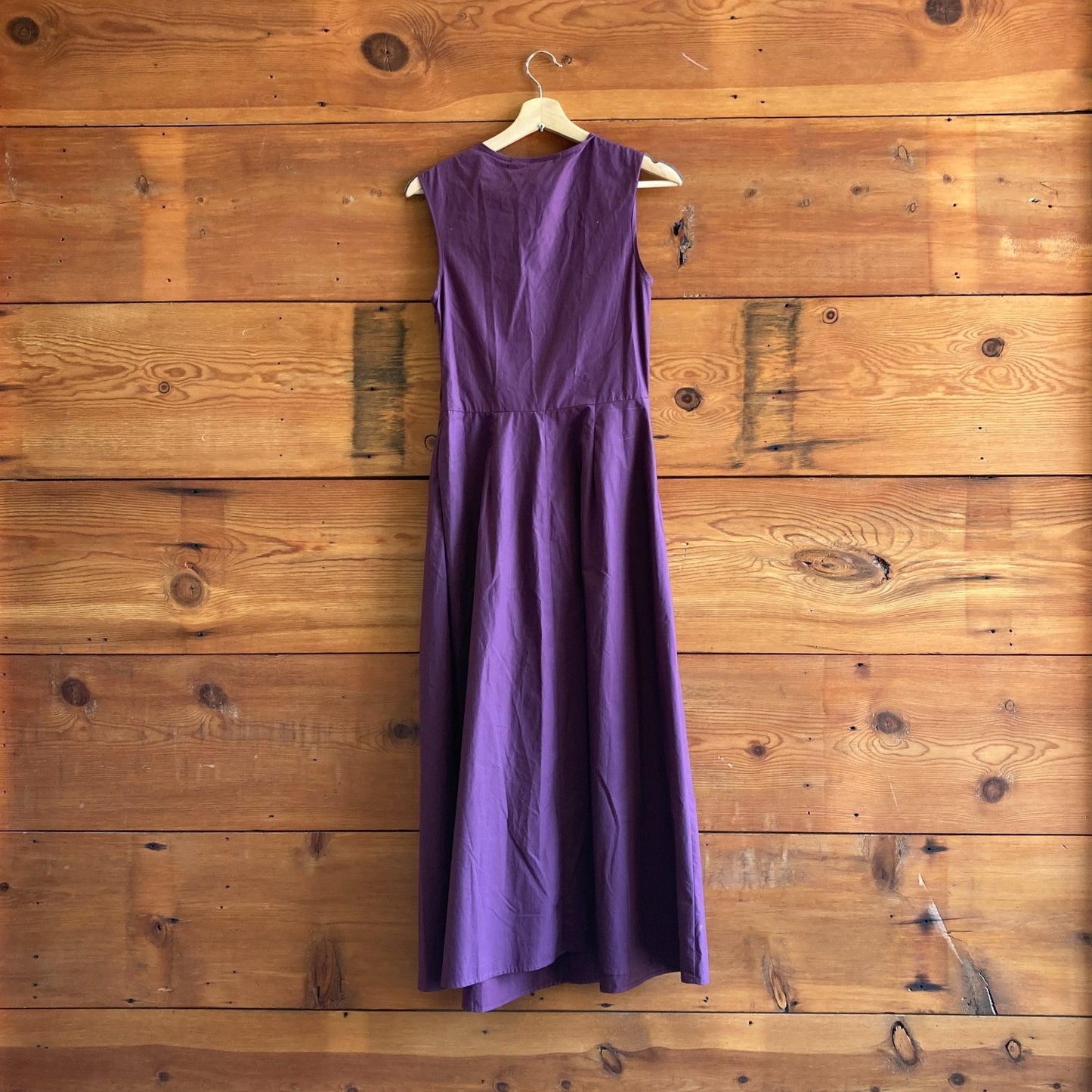 S - Caron Callahan Aubergine Purple NEW Roxanne Sleeveless Maxi Dress 1215RJ