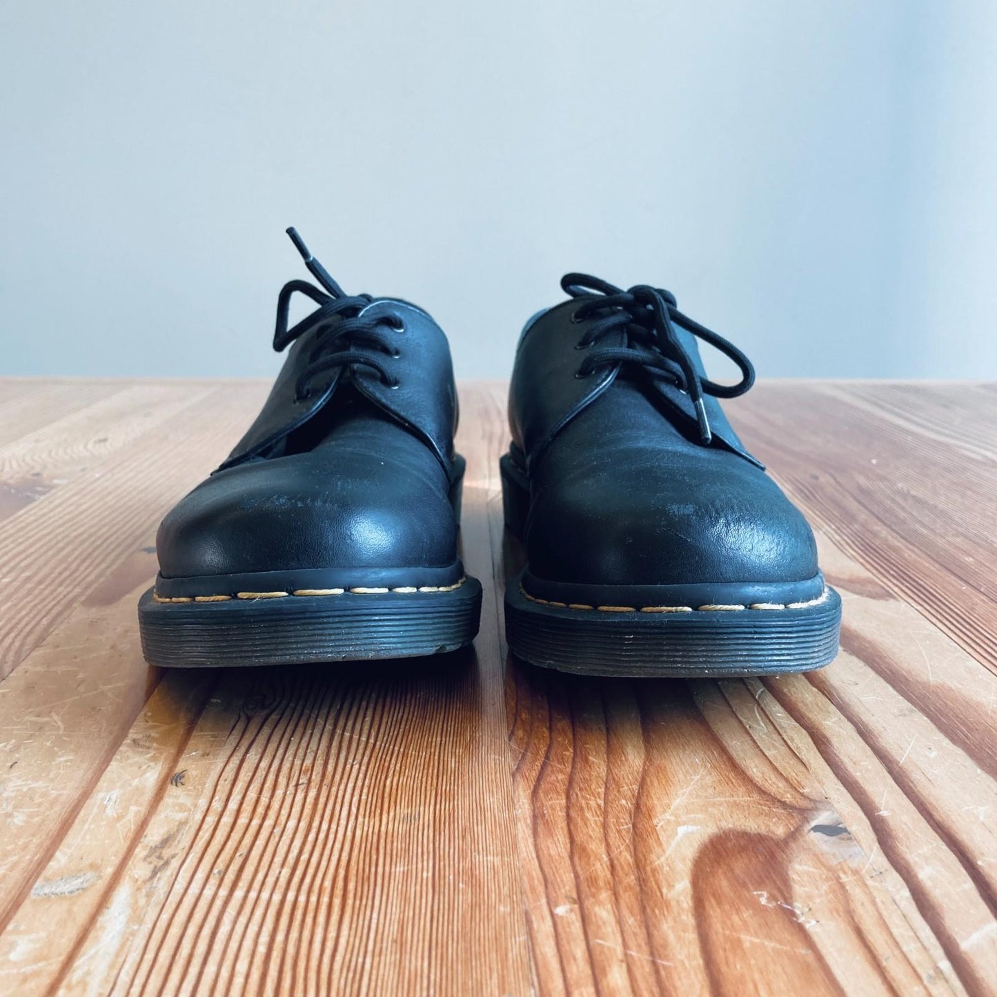 10 - Dr Martens Black Leather 1461 Slip Resistant Oxford Shoes EUC 0530JF