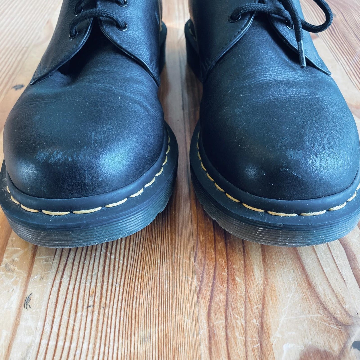 10 - Dr Martens Black Leather 1461 Slip Resistant Oxford Shoes EUC 0530JF