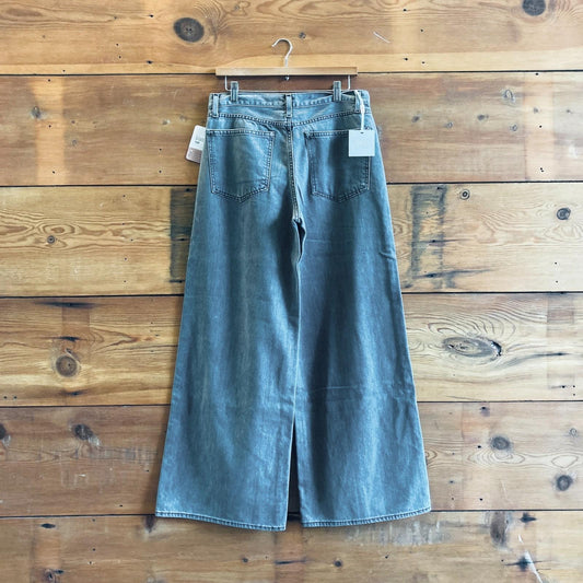 29 - TWP Dark Gray Wash Denim Tiny Dancer NEW $495 Wide Leg Jeans 4427SC
