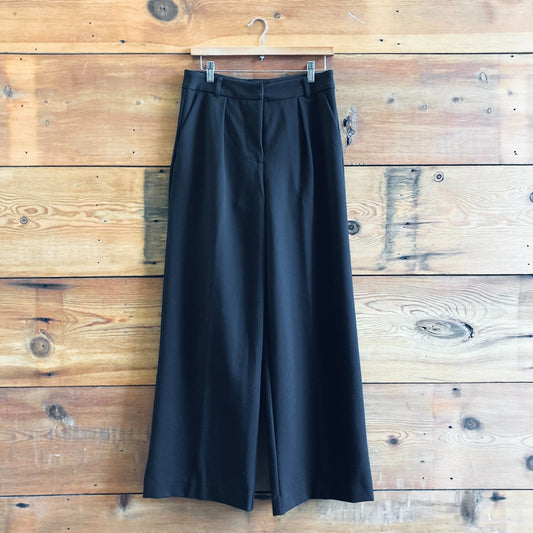 6 - Velvet Graham & Spencer Black Wide Leg High Rise Trouser Pants 4427SC