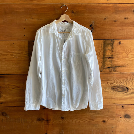 XL - Frank & Eileen White Long Sleeve Button Up Barry Shirt Top 0218RM
