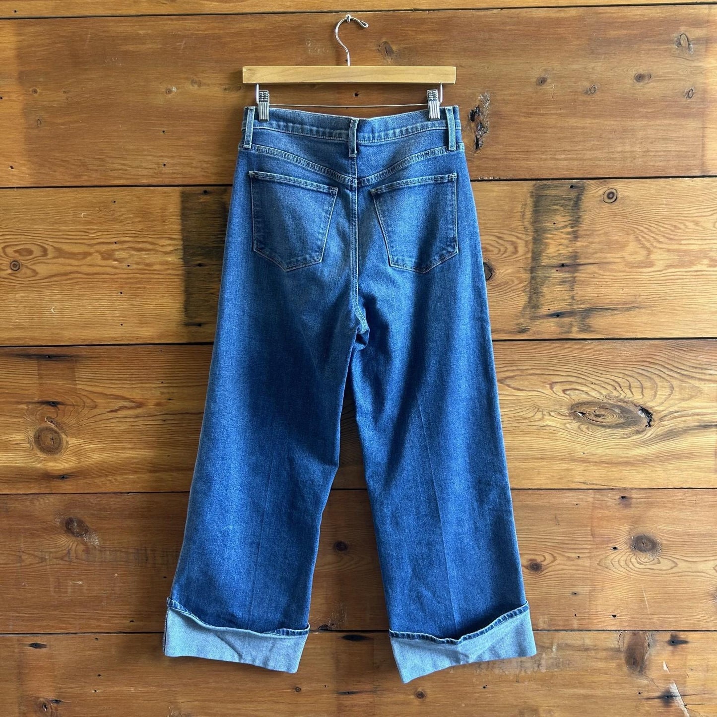 29 - Joe's Jeans $198 The Trixie High Rise Wide Leg Cuffed Trousers 0131AG