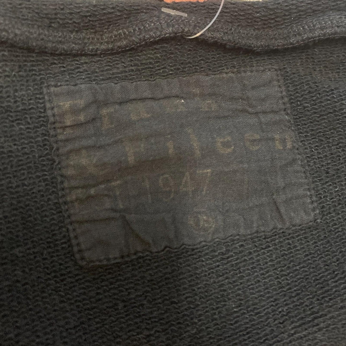 O/S - Frank & Eileen Black Short Sleeve Pullover Sweatshirt Top 0916VB
