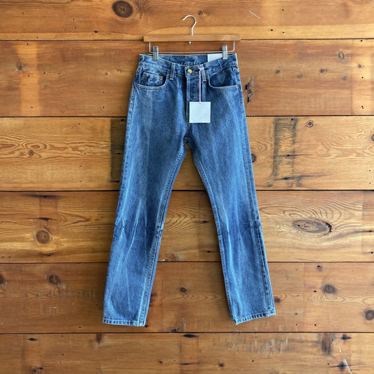 25 - B Sides NEW $325 Duffle Wash Relaxed Fit Tapered Brit Jeans 0902SD