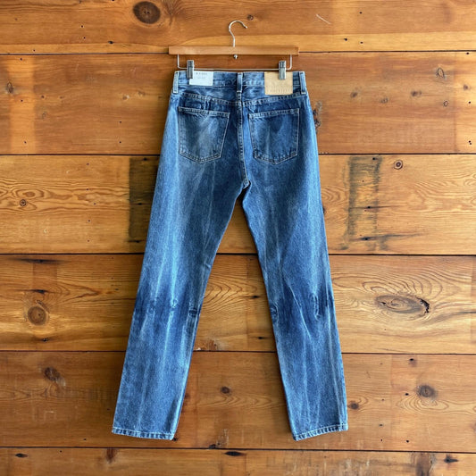 25 - B Sides NEW $325 Duffle Wash Relaxed Fit Tapered Brit Jeans 0902SD