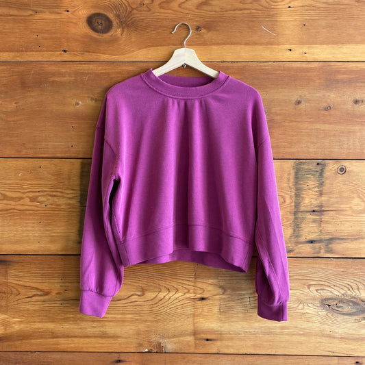 6 - Lululemon Purple Ribbed Softstreme Perfectly Oversized Sweatshirt 0910CC
