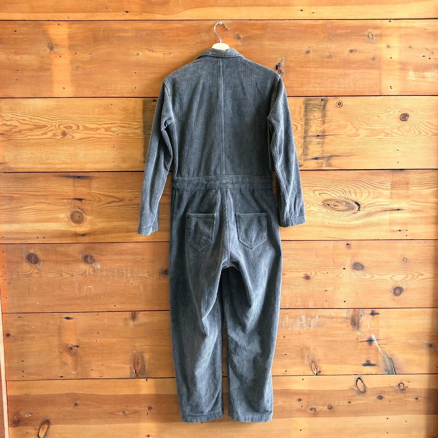 S - Rudy Jude Dark Gray Corduroy Utility Zip Up Jumpsuit Outfit 0312IG
