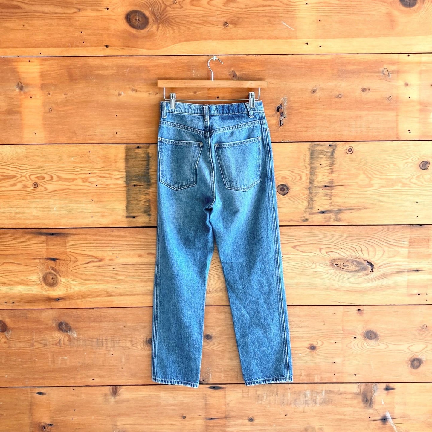 24 - The Great. Medium Wash Straight Leg High Rise Womens Jeans 0420AM
