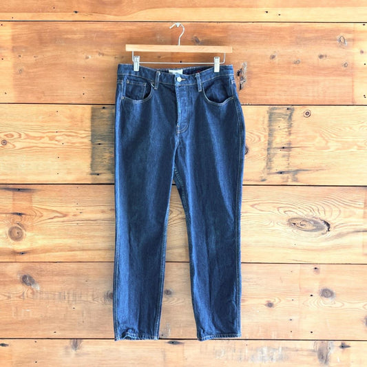 40 FR / 8 US - Sezane Dark Rigid Wash Button Fly Womens Jeans 1103ES