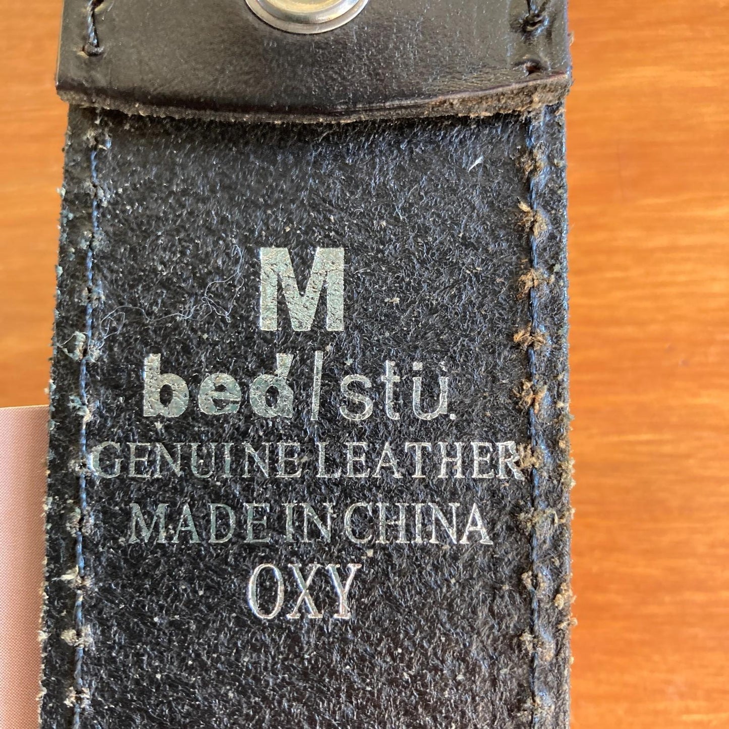 M - Bed Stu Black Leather Belt w/ Silver Metal Unisex Studded Belt 0603AG