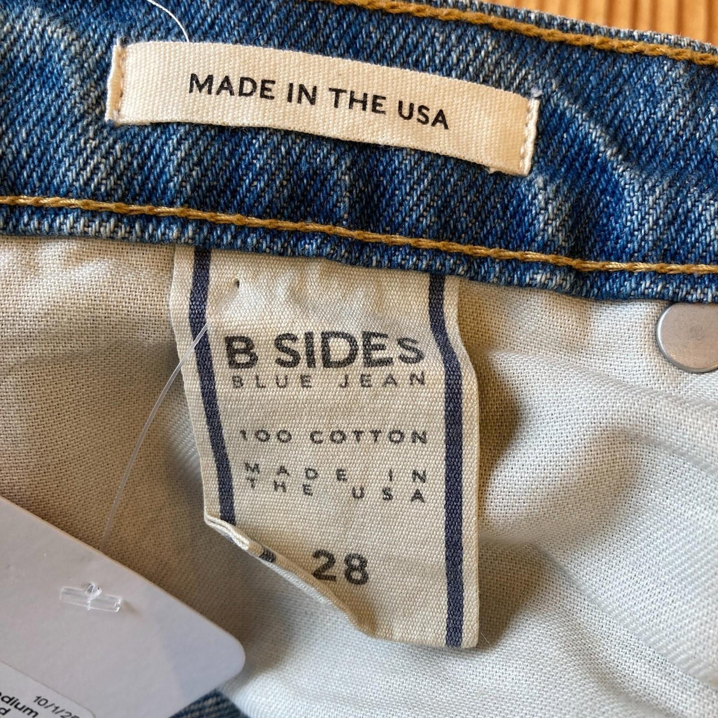 28 - B Sides Medium Wash Embellished Flowers Button Fly High Rise Jeans 0920PW